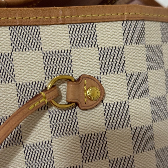 Louis Vuitton Authentic Damier Azure in Rose Ballerine Neverfull GM - Picture 12 of 13